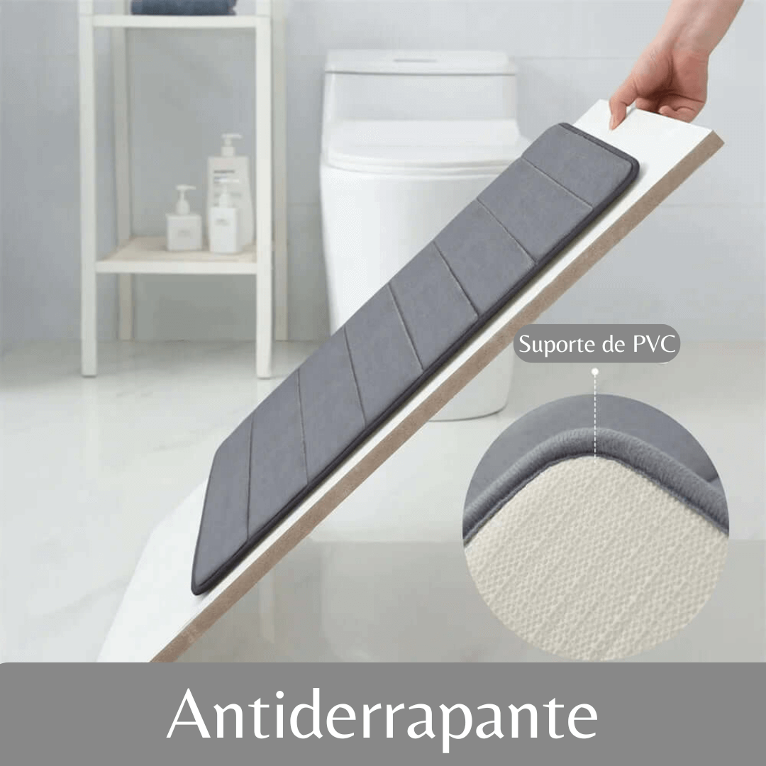 Kit de tapete para Banheiro Superabsorvente - 2x Mais Absorção