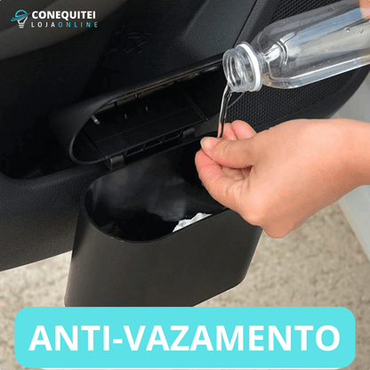 Lixeira Para Carro Dispenser Portátil C/ Tampa Automática - CARDISPLAY PRO®