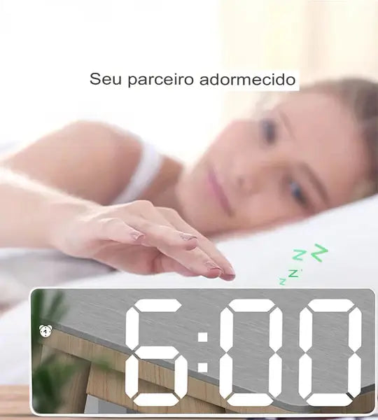 Relógio Digital Led de Mesa - Alarme Digital
