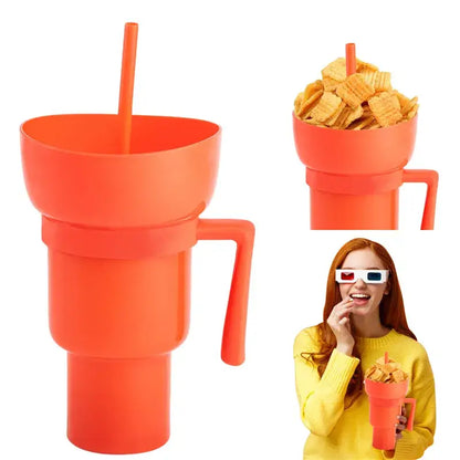Copo Multifuncional Para Lanches 2 em 1